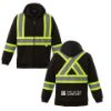 Image de  Chandail à Capuchon Hi-Vis à Glissière Pleine Longueur en Molleton de Polyester