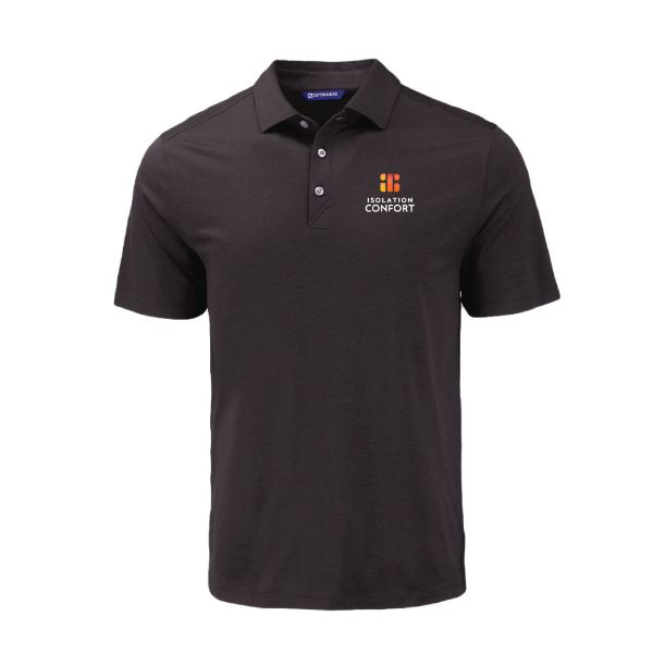 Image de Polo homme Cutter & Buck Coastline en cuir recyclé double pêche