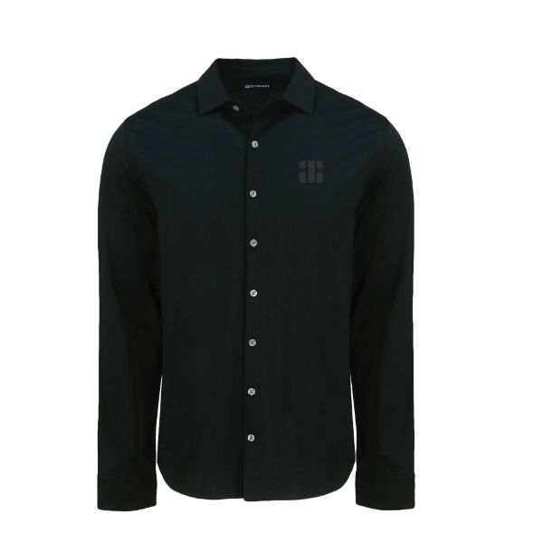 Image de Chemise à manches longues boutonnée en piqué de coton mélangé recyclé Cutter & Buck Advantage