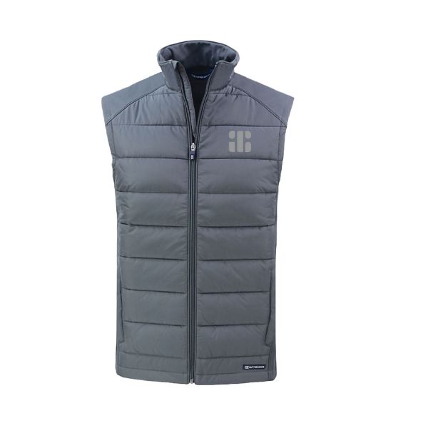 Image de Gilet hybride zippé pour Femme Cutter & Buck Evoke en polaire nid d'abeille recyclée 