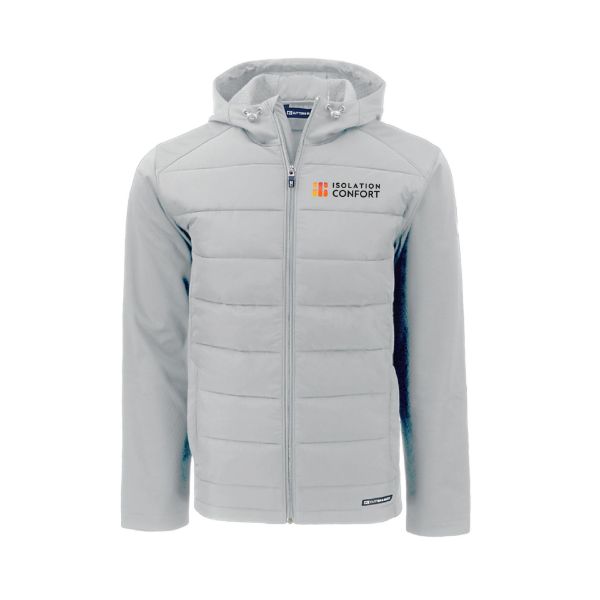 Image de Veste à capuche zippée intégrale Cutter & Buck Evoke Hybrid Eco Softshell recyclée pour Femme